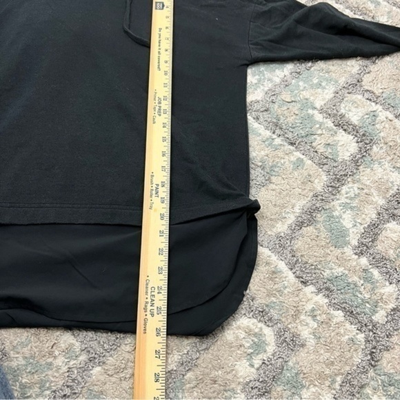 Calia black women’s size small chiffon underlay workout hooded sweatshirt - Picture 5 of 10